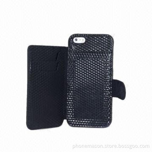 Flip Credit Card Holder/PU Leather Case, Suitable for iPhone 5